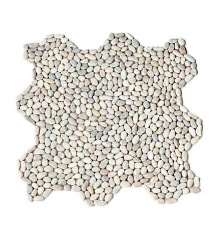 Mini seixo telado branco