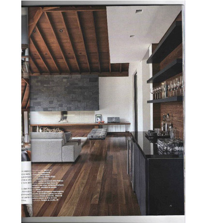 A&Contrução lareira em lava preta