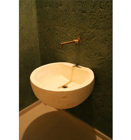 Cuba e piso em Limestone marfim