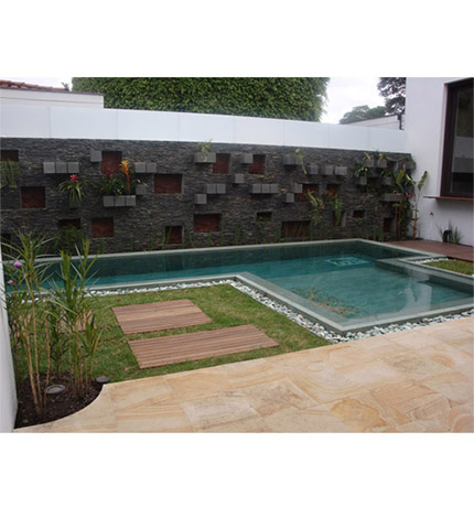 Greenstone 5x20 Muro em Basalto Telado 3cm