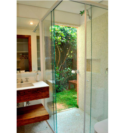 Seixo marfim branco médio